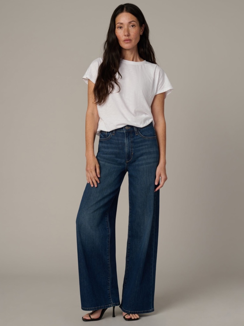Joe's Jeans The Mia CELEBS  Petite Wide Leg Dark Blue Denim